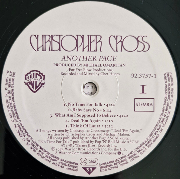 Christopher Cross - Another Page - Afbeelding 3