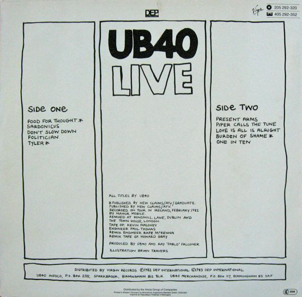 UB40 - Live - Afbeelding 2