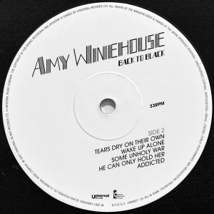 Tracklist A1 Rehab A2 You Know I'm No Good A3 Me & Mr Jones A4 Just Friends A5 Back To Black A6 Love Is A Losing Game B1 Tears Dry On Their Own B2 Wake Up Alone B3 Some Unholy War B4 He Can Only Hold Her B5 Addicted