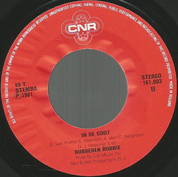 Rubberen Robbie – De Nederlandse Sterre Die Strale Overal! (7") - Afbeelding 4
