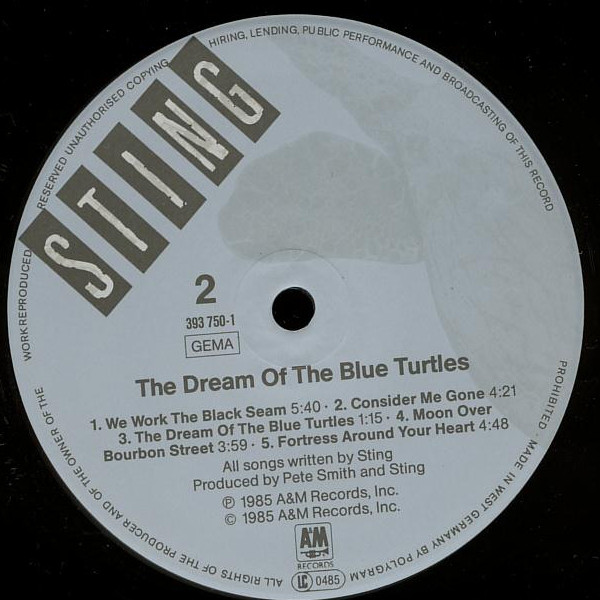 Sting – The Dream Of The Blue Turtles - Afbeelding 4