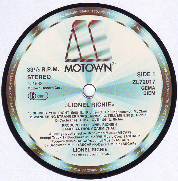 Lionel Richie - Lionel Richie - Afbeelding 3