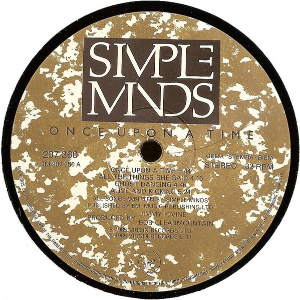 Simple Minds – Once Upon A Time - Afbeelding 3