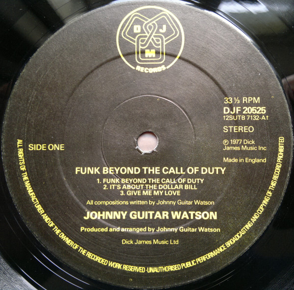 Johnny Guitar Watson – Funk Beyond The Call Of Duty - Afbeelding 3