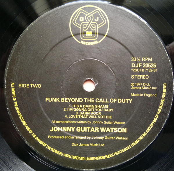 Johnny Guitar Watson – Funk Beyond The Call Of Duty - Afbeelding 4