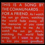 The Communards – For A Friend   (12")