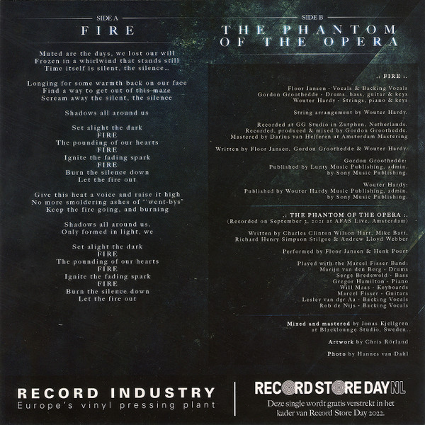 Floor Jansen – Fire (7" coloured) - Afbeelding 2