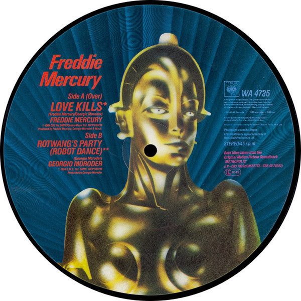 Freddie Mercury – Love Kills (7"-picture disc) - Afbeelding 2