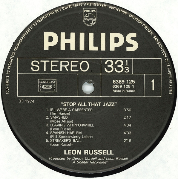 Leon Russell – Stop All That Jazz - Afbeelding 3