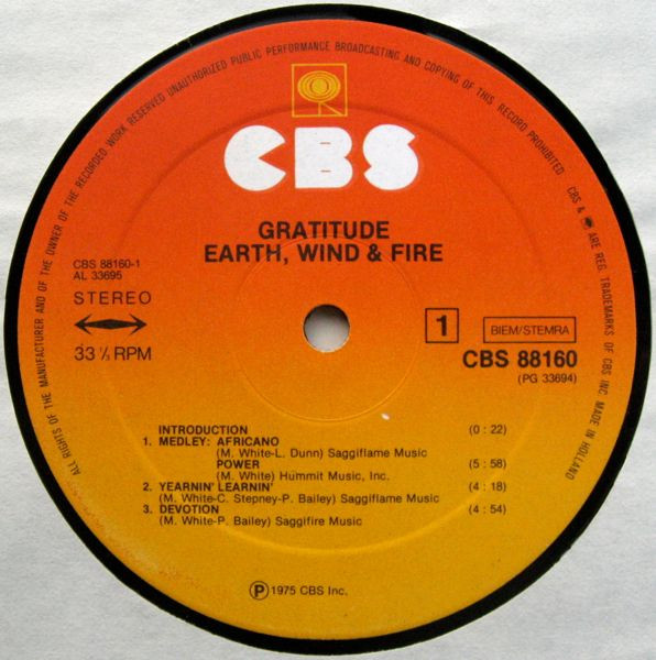 Earth, Wind & Fire – Gratitude (2lp) - Afbeelding 5