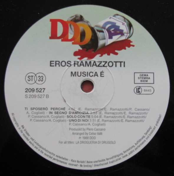 Eros Ramazzotti – Musica È - Afbeelding 4