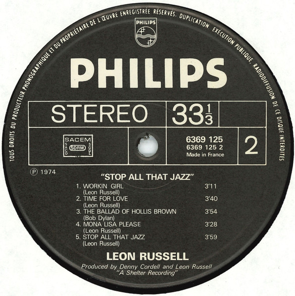 Leon Russell – Stop All That Jazz - Afbeelding 4
