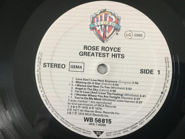 Rose Royce – Greatest Hits - Afbeelding 3
