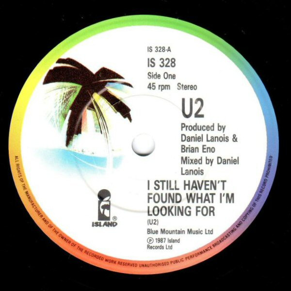U2 – I Still Haven't Found What I'm Looking For (7") - Afbeelding 3