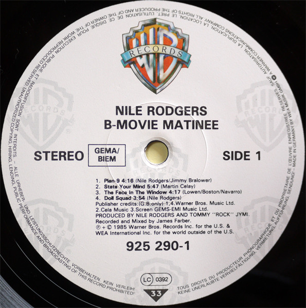 Nile Rodgers – B-movie Matinee - Afbeelding 3