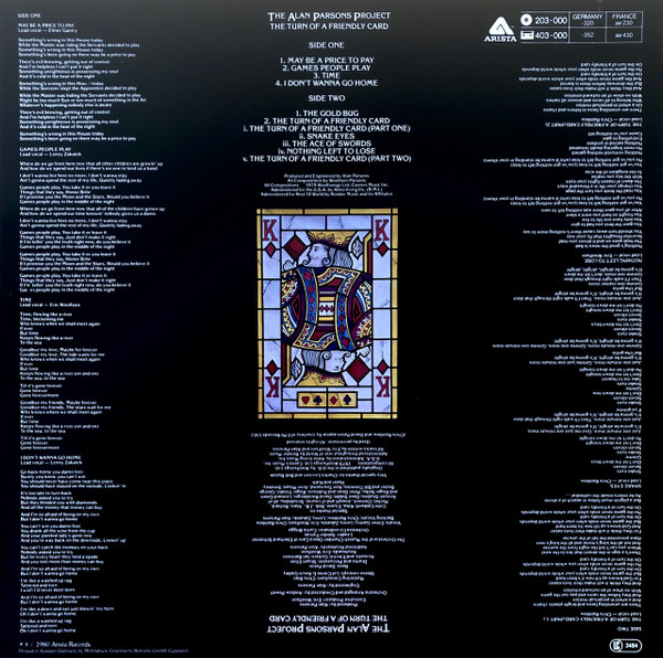 The Alan Parsons Project – The Turn Of A Friendly Card - Afbeelding 2