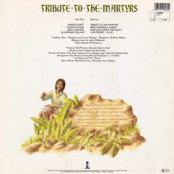 Steel Pulse – Tribute To The Martyrs - Afbeelding 2