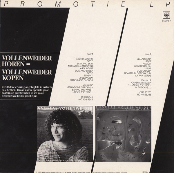 Andreas Vollenweider – Andreas Vollenweider (Promo) - Afbeelding 2