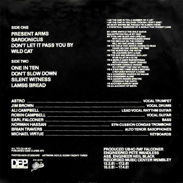 UB40 – Present Arm (lp) - Afbeelding 5