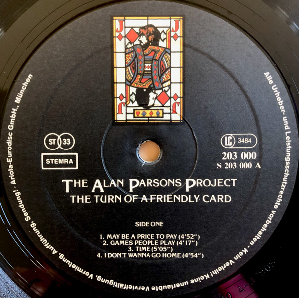 The Alan Parsons Project – The Turn Of A Friendly Card - Afbeelding 3