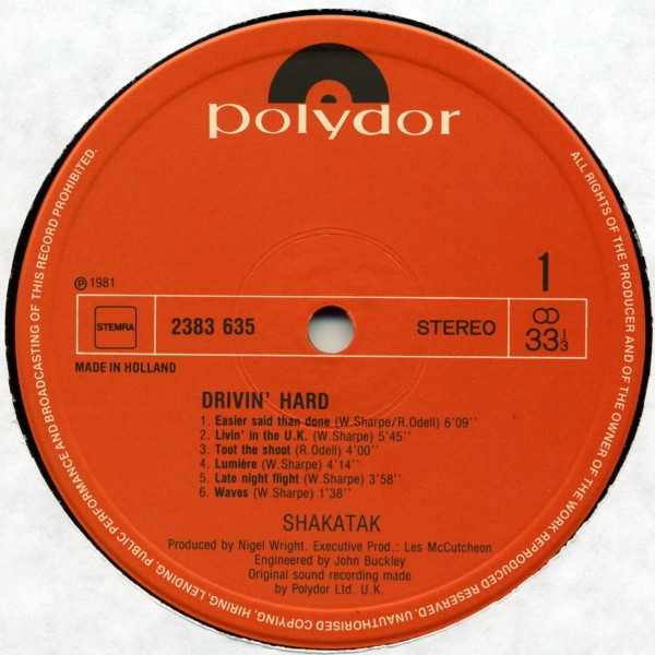 Shakatak – Drivin' Hard - Afbeelding 3