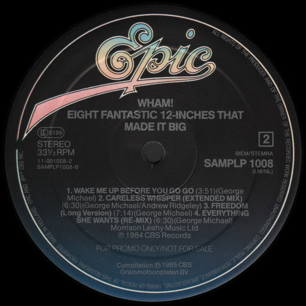 Wham! – Eight Fantastic 12-Inches That Made It Big - Afbeelding 4