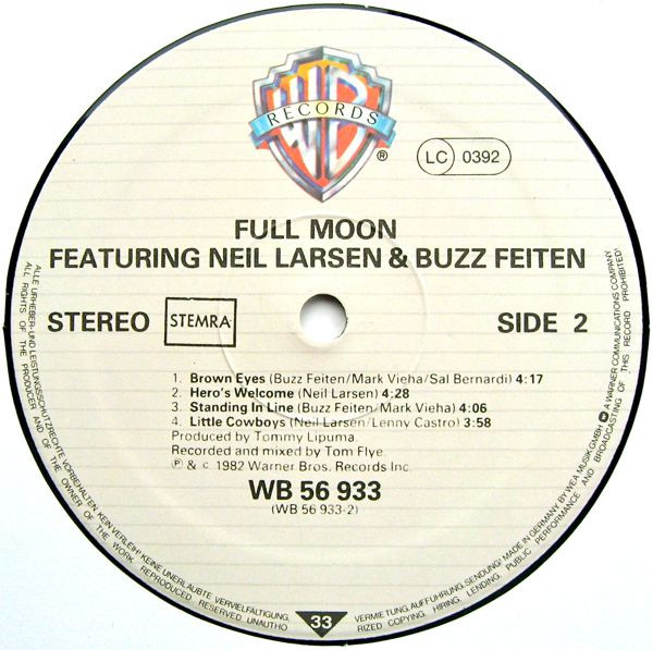 Full Moon Featuring Neil Larsen & Buzz Feiten – Full Moon - Afbeelding 4