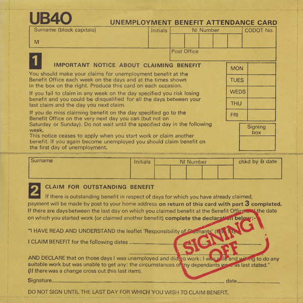 UB40 – Signing Off (lp + 12")